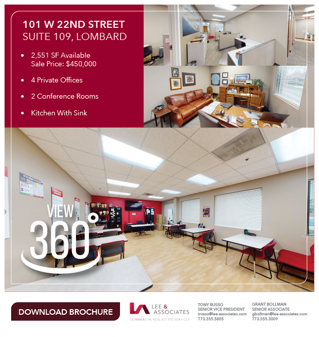 2,551 SF Condo For Sale Lombard