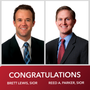 Congrats Reed Parker and Brett Lewis