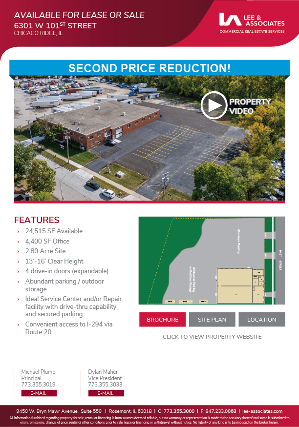 Available for SALE or LEASE! 24,515 SF Service Center with Outdoor
