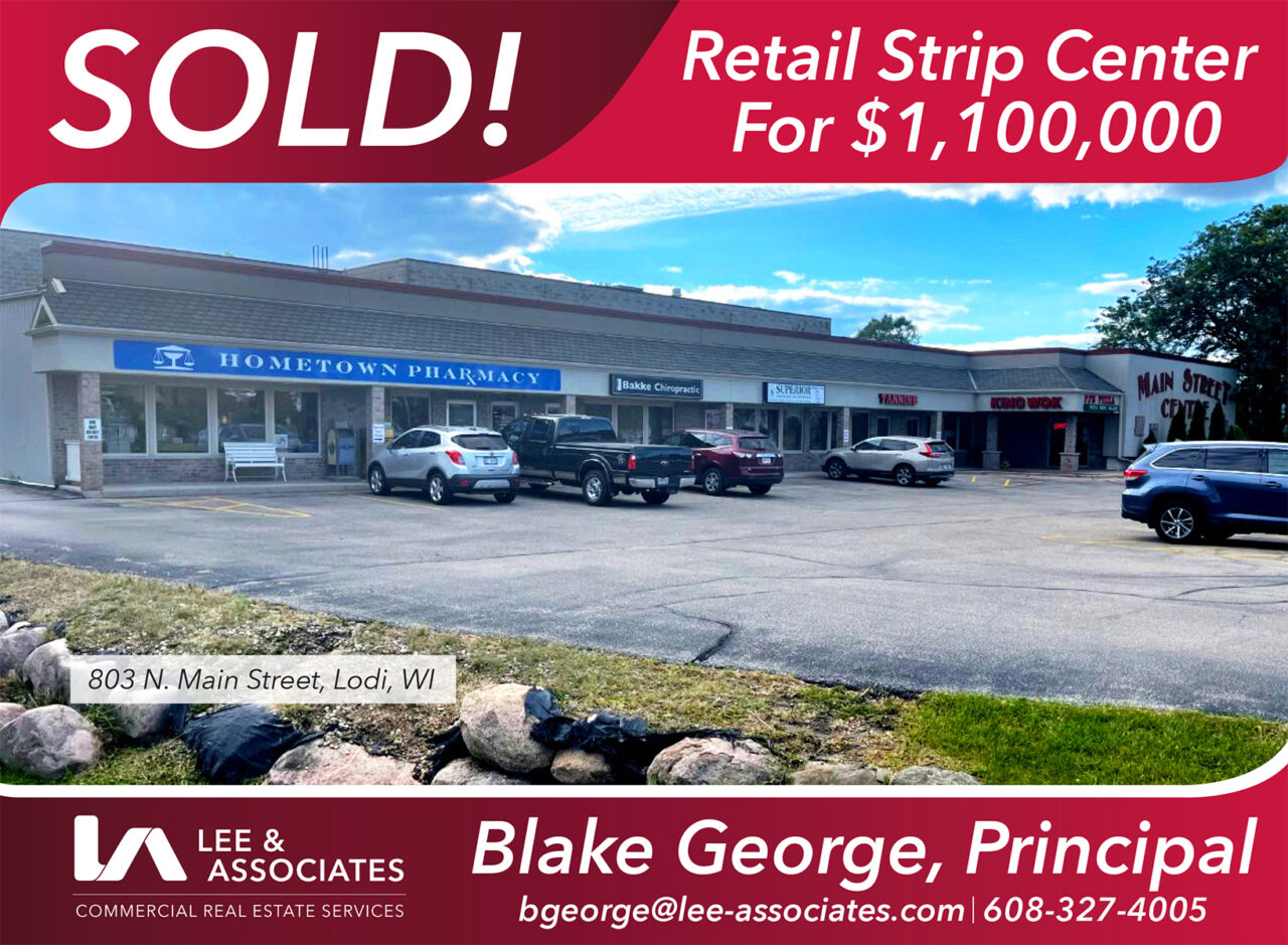 Sold! Retail Strip Center for 1,100,000 Madison Lee & Associates