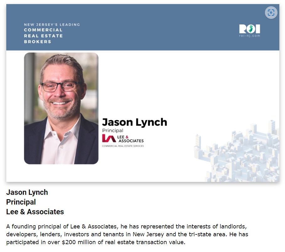 ROINJ lists New Jersey’s Leading Commercial Real Estate Brokers New