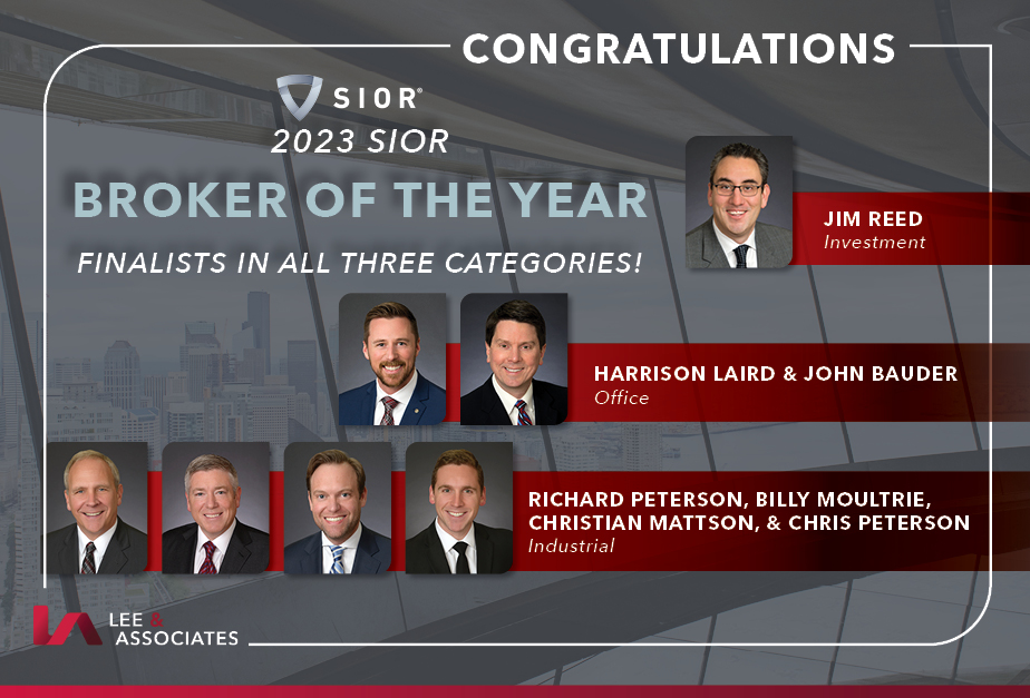 Lee & Associates 2023 SIOR Broker of the Year Finalists