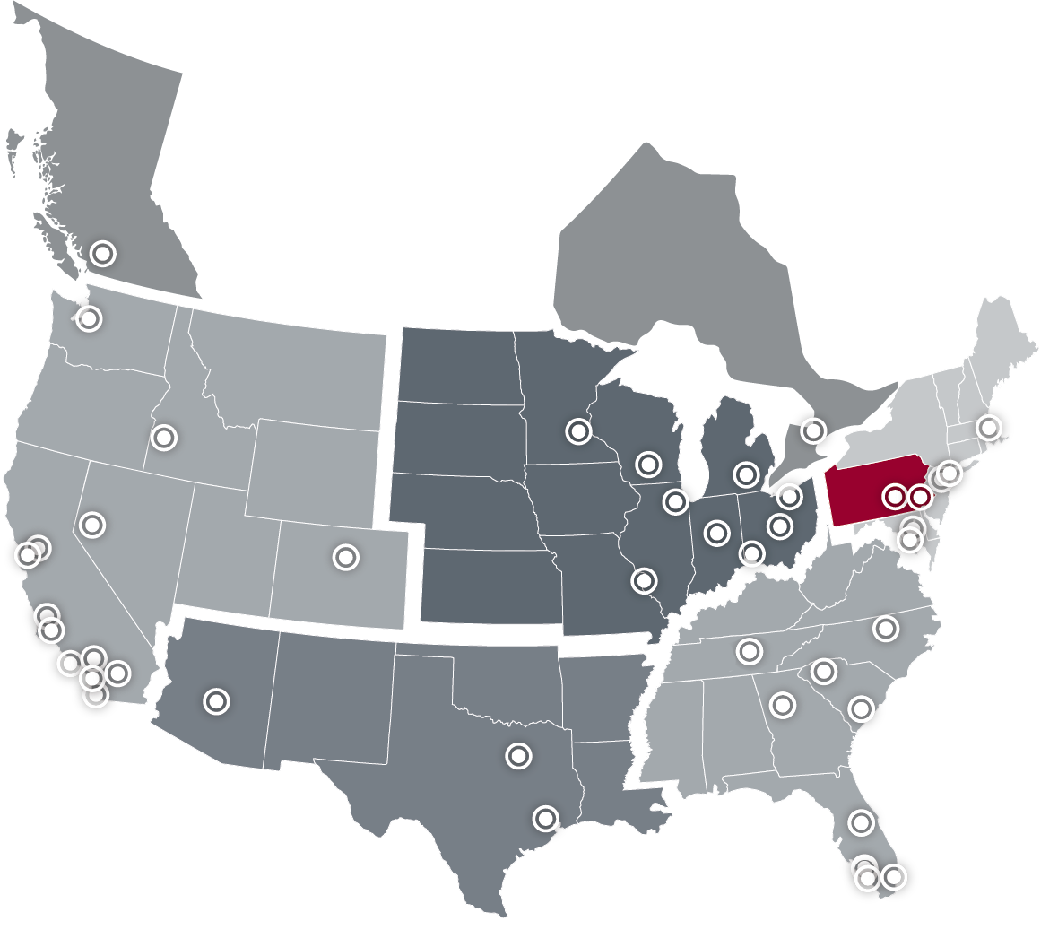 Lee & Associates National Map