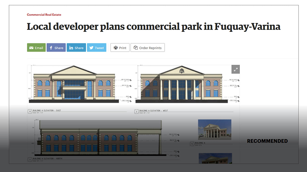 Local Developer Plans Commercial Park In Fuquay Varina Lee Associates Raleigh Durham