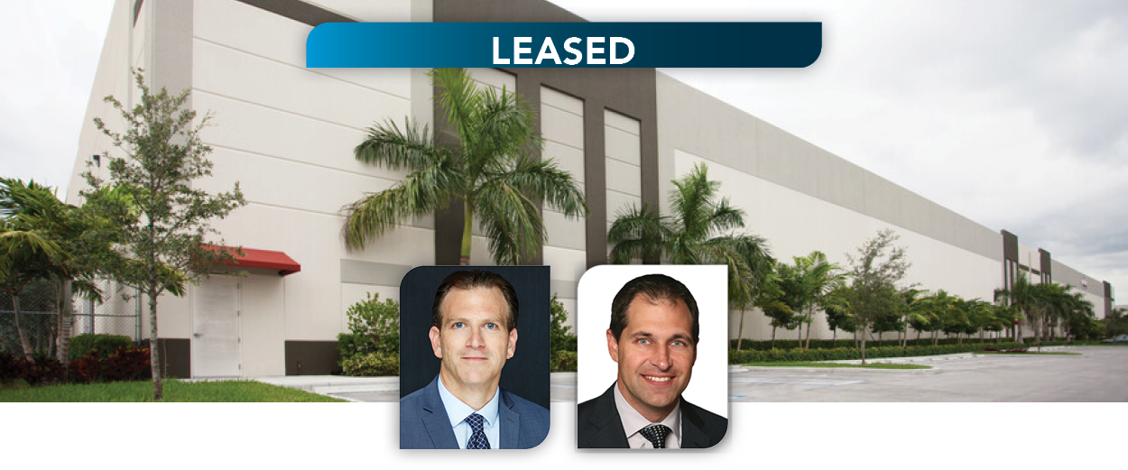 Lee & Associates South Florida Principal, William Domsky and Lee & Associates Los Angeles David Bales Represent Capital Logistics in 136,989 SF Lease at Flagler Station II in Medley, Florida