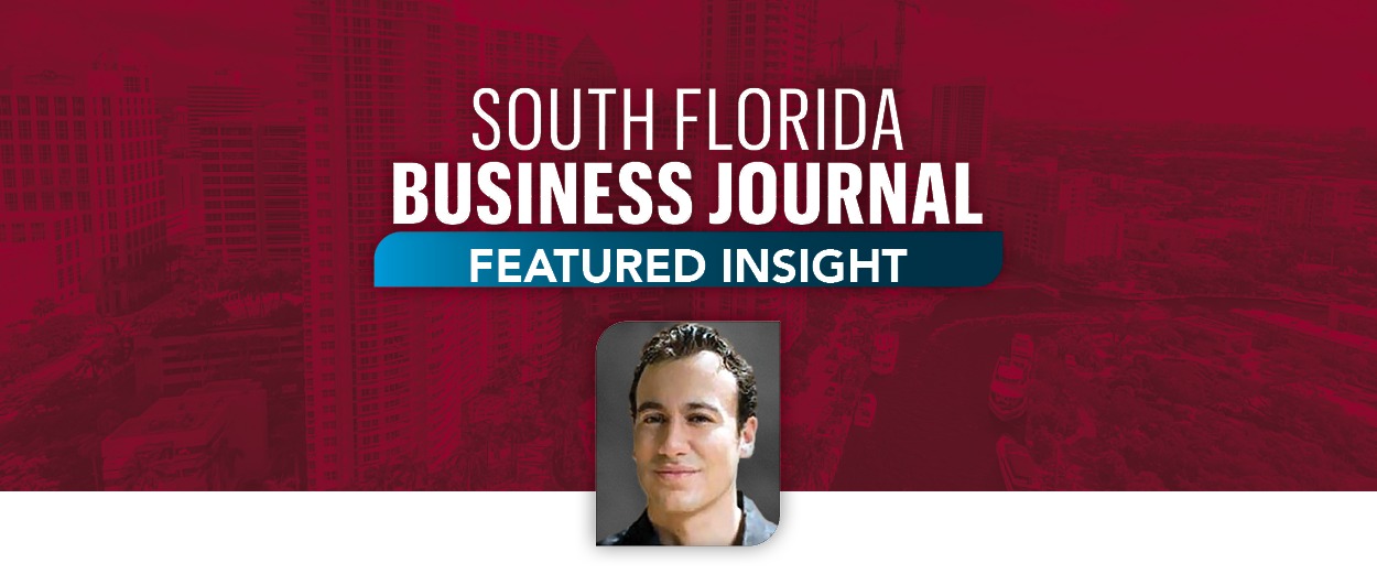 Matthew Jacocks featured in South Florida Business Journal multifamily