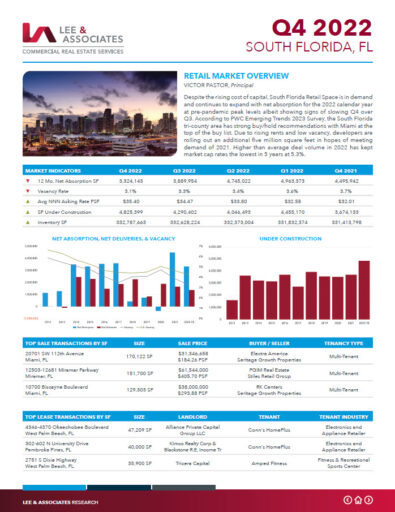 Q4 South Florida Industrial Retail Report
