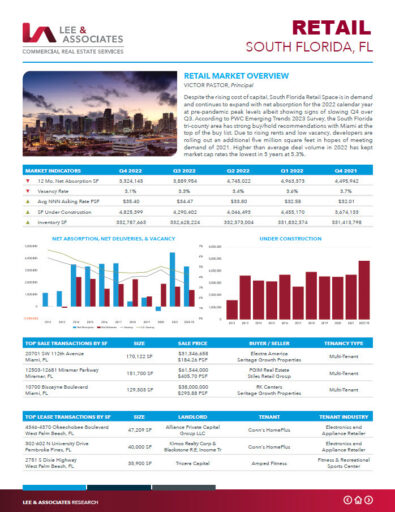 Q4 South Florida Industrial Retail Report