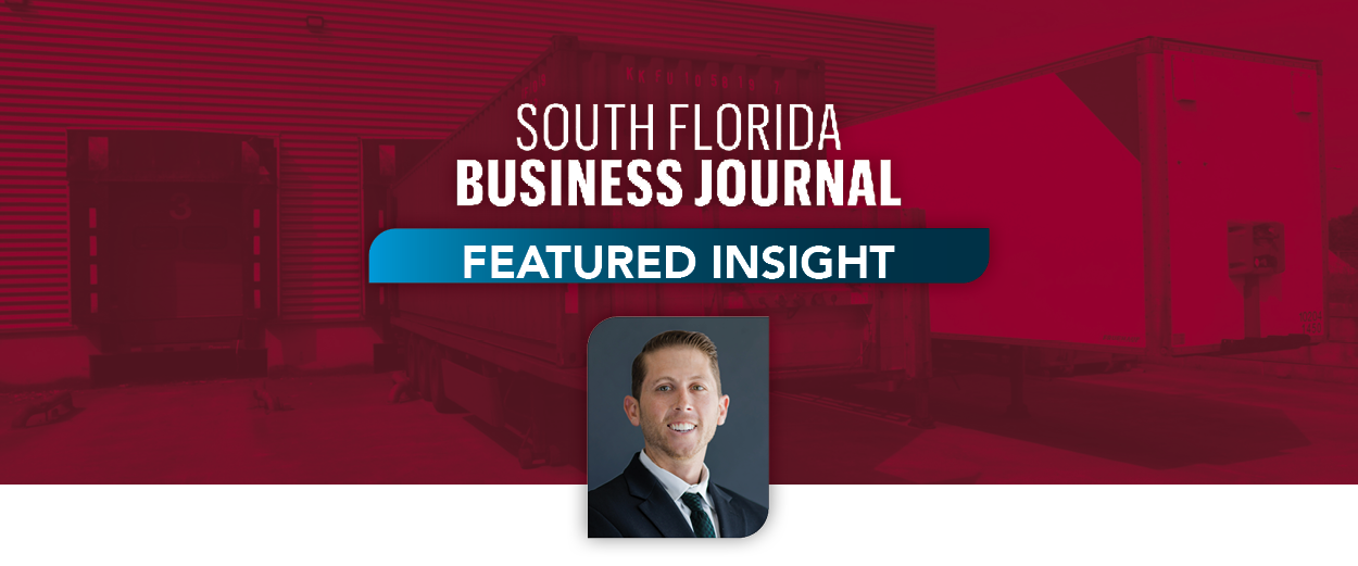 South Florida Business Journal Discusses Industrial Market with Lee & Associates South Florida Principal, Greg Milopoulos