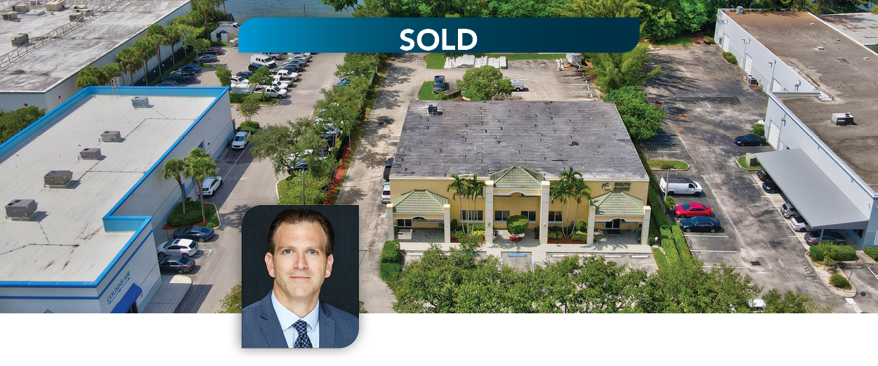 Lee & Associates South Florida Principal William Domsky successfully represents seller in $2.9 million transaction of Industrial Building in Deerfield Beach