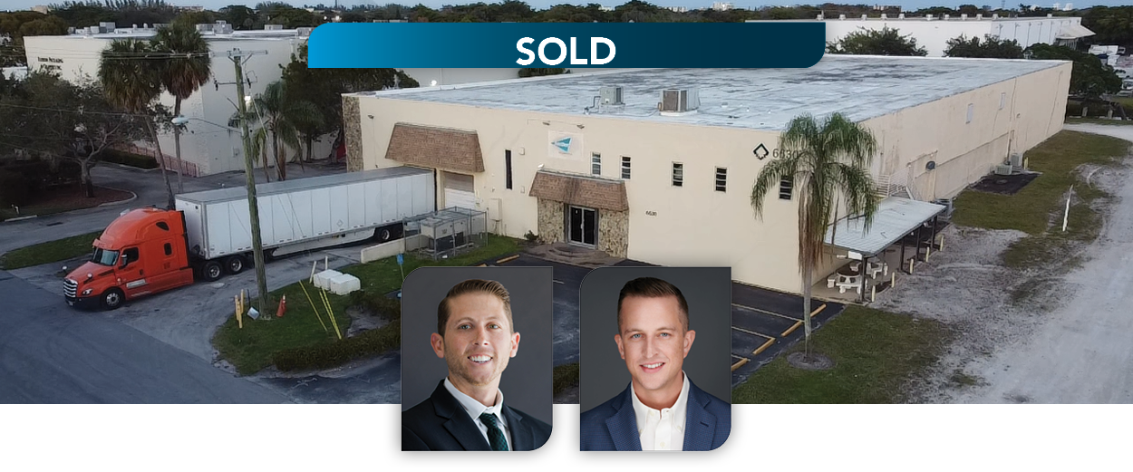 Principal Greg Milopoulos and Vice President Christian Baena complete transaction and are retained by new owner to lease warehouse building
