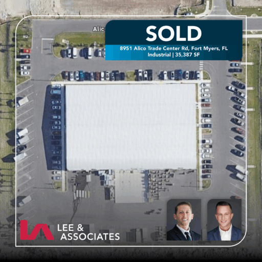 Award-winning duo, Greg Milopoulos and Christian Baena, collaborates with local colleagues to complete $6 million Industrial transaction in Fort Myers