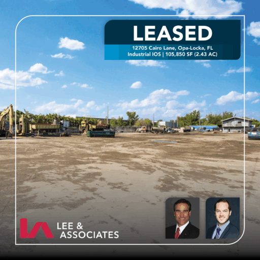 Firm President Matthew Rotolante and Senior Vice President Conner Milford represent tenant in 105,850-square-foot IOS transaction in Opa-Locka