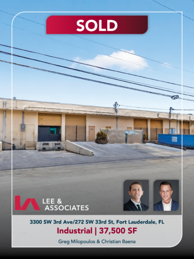 Greg Milopoulos and Christian Baena represent Venture One in acquisition after securing seller in $8.75 exclusive off-market transaction